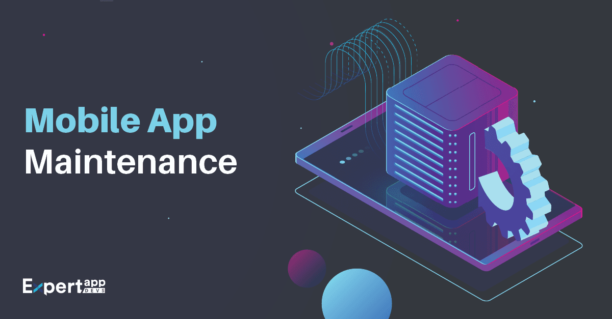 Isometric server and database illustration for app maintenance