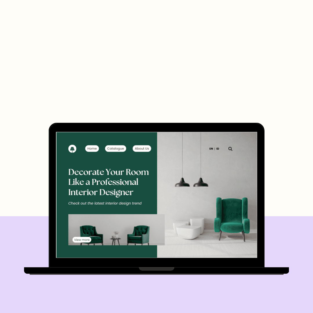 Laptop mockup showing an e-commerce dashboard interface